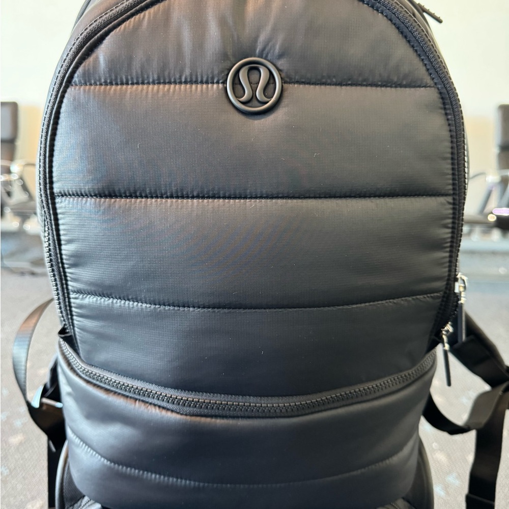 lululemon athletica Black Quilted Women's Backpack
